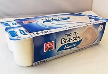 Yaourts brassés nature 8x125gr Belle France