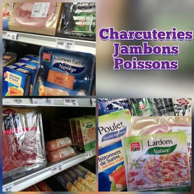 Charcuteries/Jambons/Poissons