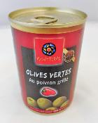 Olives vertes poivrons 280gr Mont Péral