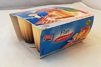 Flan vanille nappage caramel 4x100gr Belle France