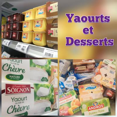 Yaourts et desserts