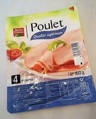 Blanc de poulet 4tranches 160gr Belle France
