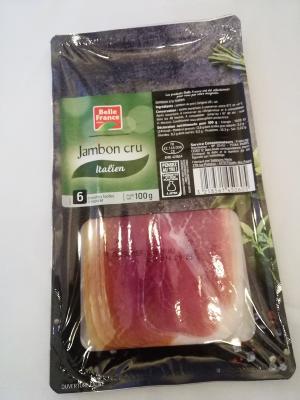 Jambon sec Italien 6tranches 100gr Belle France