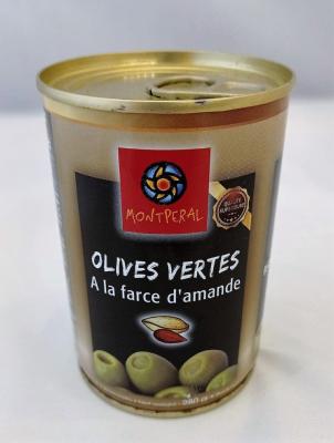 Olives vertes amandes 280gr Mont Péral