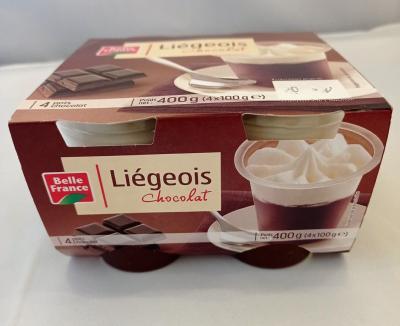 Liegeois chocolat 4x100gr Belle France