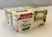 Yaourt chèvre 4x125gr Soignon